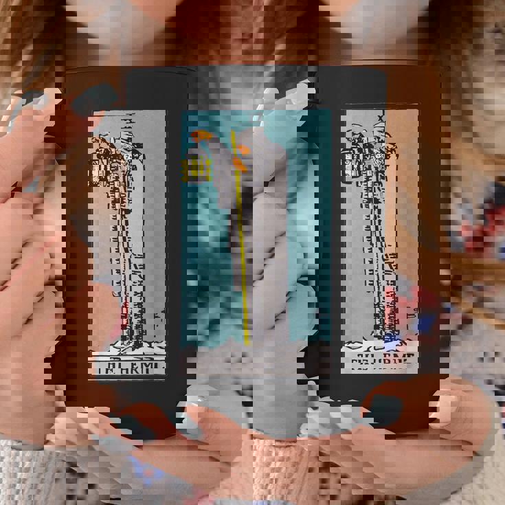 オリジナルのrider Waite Deckからの隠者ビンテージタロットカード コーヒーマグ 面白い贈り物