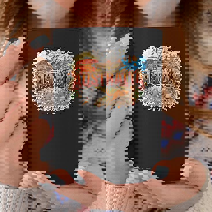 オーストラリアカンガルーコアラポインティングミーム オーストラリアのお土産 コーヒーマグ 面白い贈り物