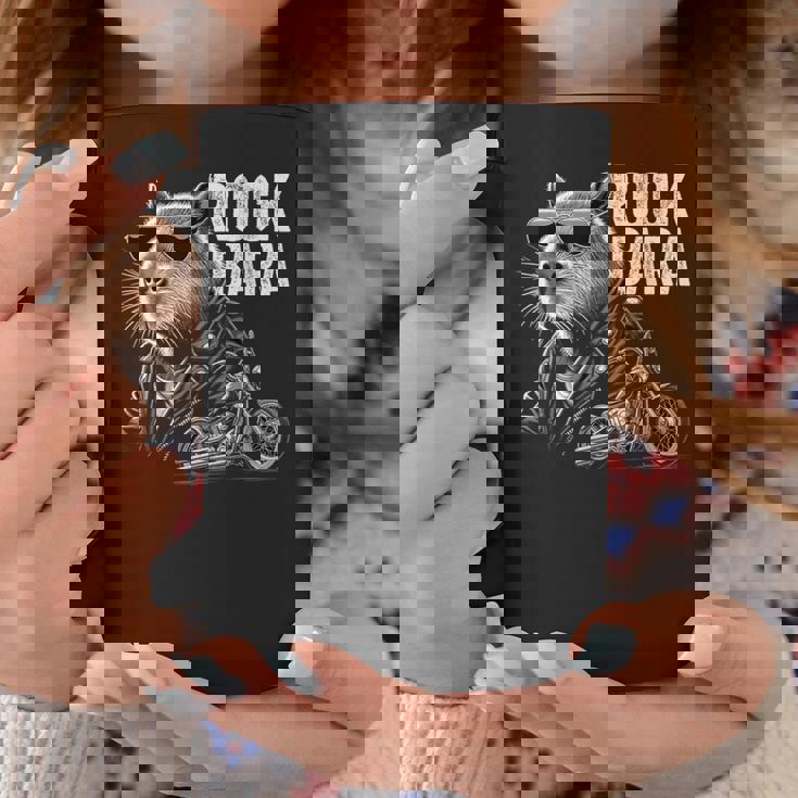 オートバイ げっ歯類 ロック メンズ カピバラ コーヒーマグ 面白い贈り物