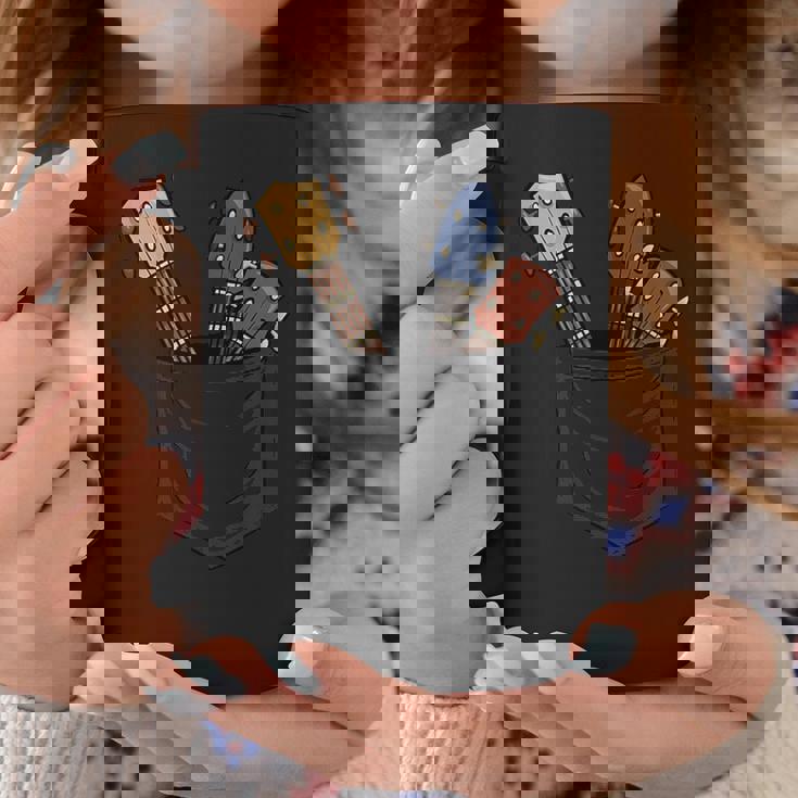 カジュアル ウクレレコレクション ポケットにハワイウクレレ コーヒーマグ 面白い贈り物