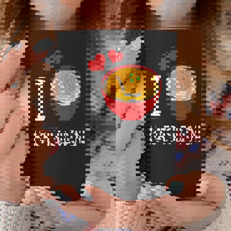 カツ丼を食べるのが大好き ご飯 カツ丼 コーヒーマグ 面白い贈り物