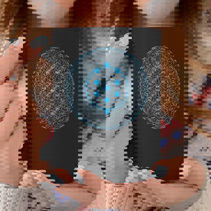 カバラの木と生命の神聖な幾何学の花 コーヒーマグ 面白い贈り物