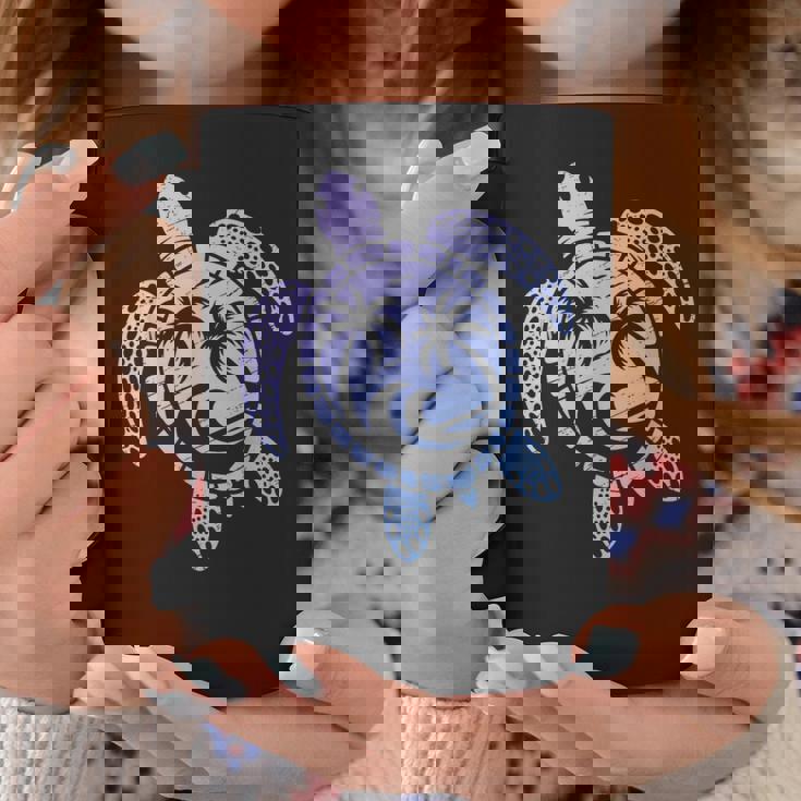 カメのモチーフ ヤシの木 波 フェス 夏 カメ サーフィン コーヒーマグ 面白い贈り物