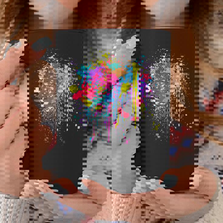 カラフルなペイントスプラッシュカラー。 コーヒーマグ 面白い贈り物