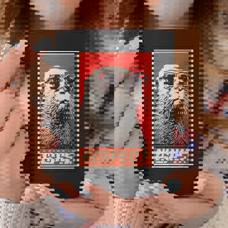 カワウソ 動物 リスペクト ヴィンテージ レトロ コーヒーマグ 面白い贈り物