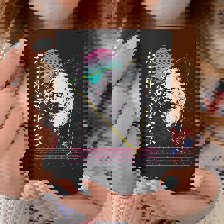 カール・マルクス 共産主義 共産主義 ヴェイパーウェーブ 美学 レトロ 80年代 コーヒーマグ 面白い贈り物
