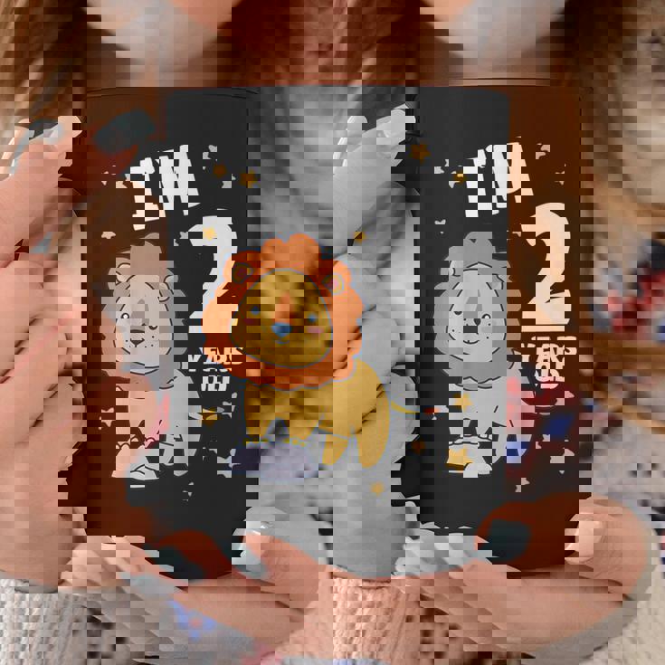 キッズ 2歳の誕生日 ライオン 2歳 男の子 女の子 コーヒーマグ 面白い贈り物