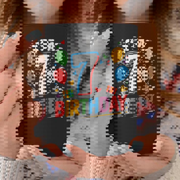 キッズ 7歳の誕生日シャツ男の子キッズ幼児7歳の誕生日男の子 コーヒーマグ 面白い贈り物