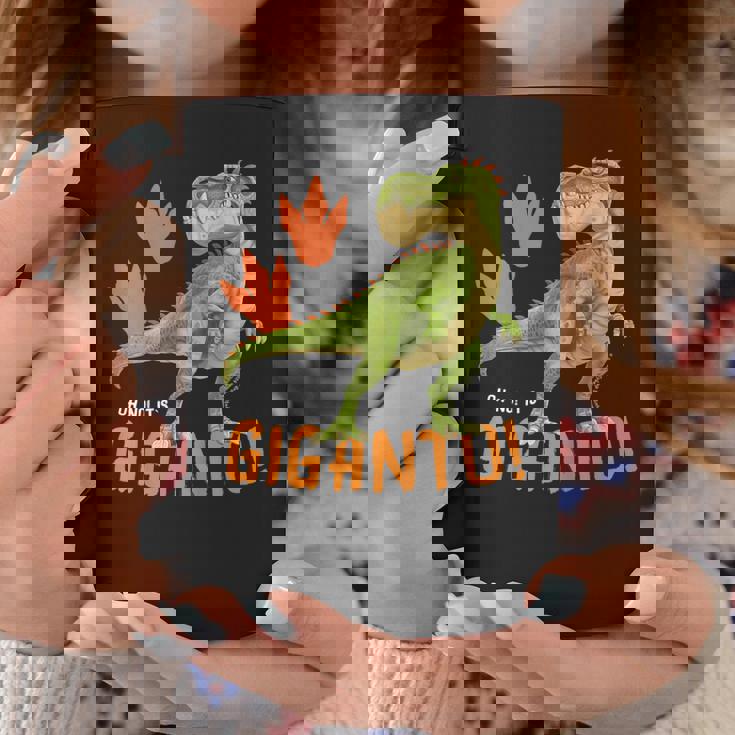 ギガントサウルス、最大の恐竜-カラフルで楽しいデザイン コーヒーマグ 面白い贈り物