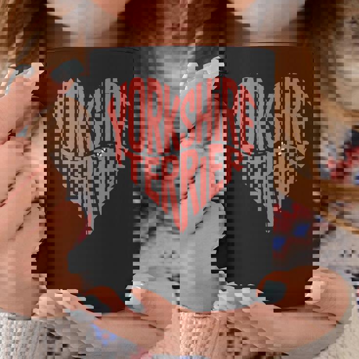 クリエイティブ・ヨークシャー・テリア ラブ・ヨークシャー・テリア・ハート コーヒーマグ 面白い贈り物