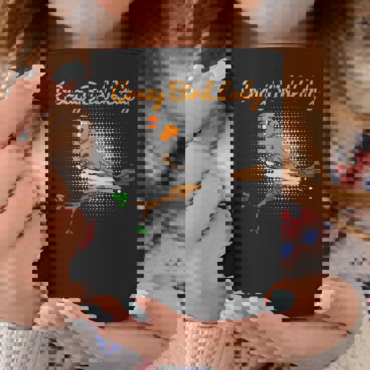 クレイジーバードレディキンカチョウ鳥類学 コーヒーマグ 面白い贈り物