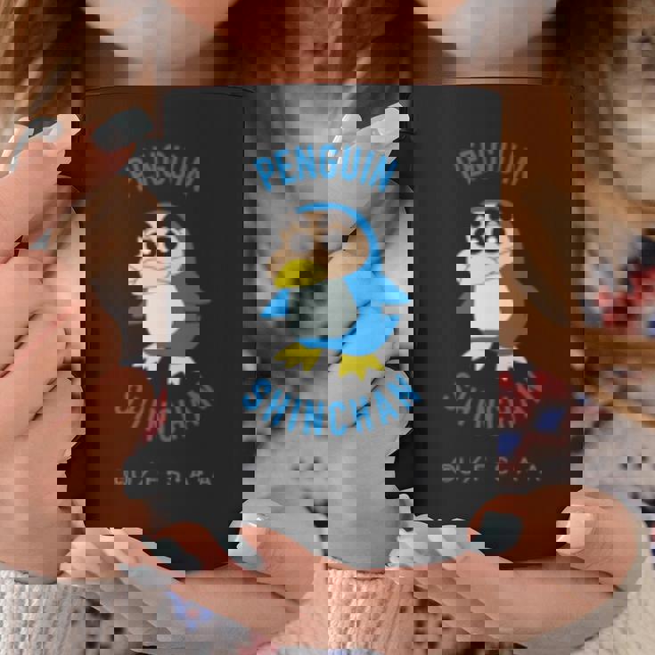 クレヨンしんちゃん ぺんぎんしんちゃん ワンポイント 長袖tシャツ コーヒーマグ 面白い贈り物