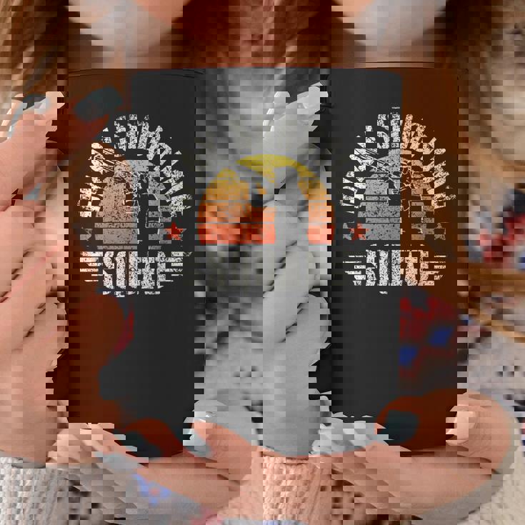 クレー射撃チーム トラップ ピジョン ショットガン からのプル クレー射撃 コーヒーマグ 面白い贈り物