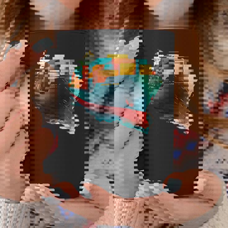 コンテナ輸送機船 コーヒーマグ 面白い贈り物