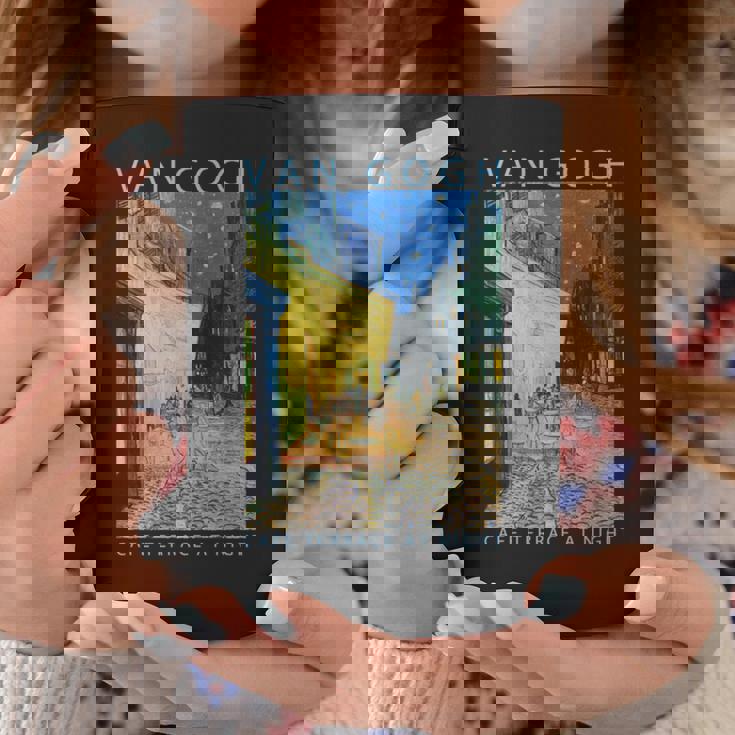 ゴッホ 面白いtシャツ アート 夜のカフェテラス 印象派 絵画 メンズ レディース 面白い 服 美術 油彩画 長袖tシャツ コーヒーマグ 面白い贈り物