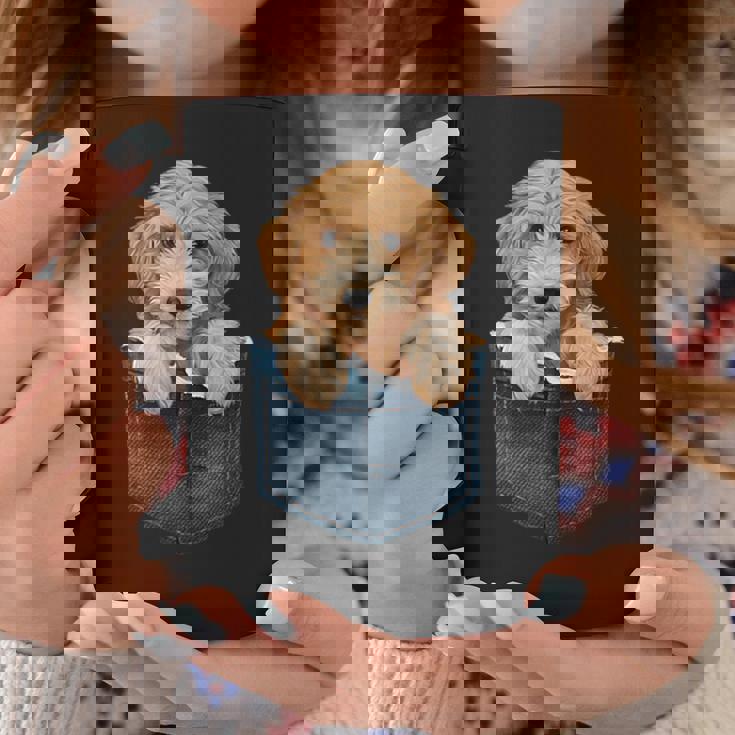 ゴールデンドゥードル 子犬 バッグ かわいい 犬 コーヒーマグ 面白い贈り物