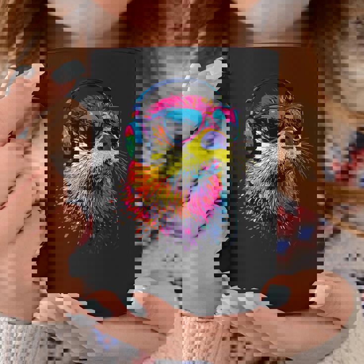 サングラスをかけたラッコ ラッコ大好き テンテン かわいい カワウソ コーヒーマグ 面白い贈り物