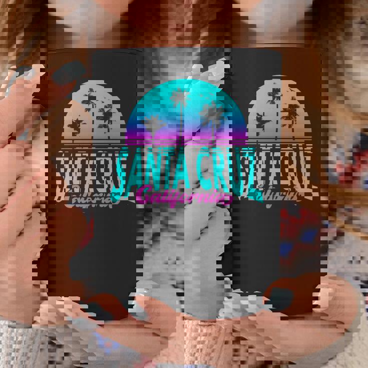 サンタクルーズ カリフォルニア レトロ ヴィンテージ サンセット 長袖tシャツ コーヒーマグ 面白い贈り物