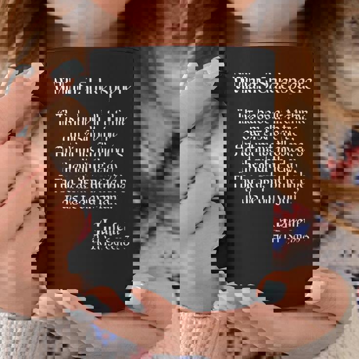 シェイクスピアの名言 To Thine Ownelf Be True Hamlet コーヒーマグ 面白い贈り物