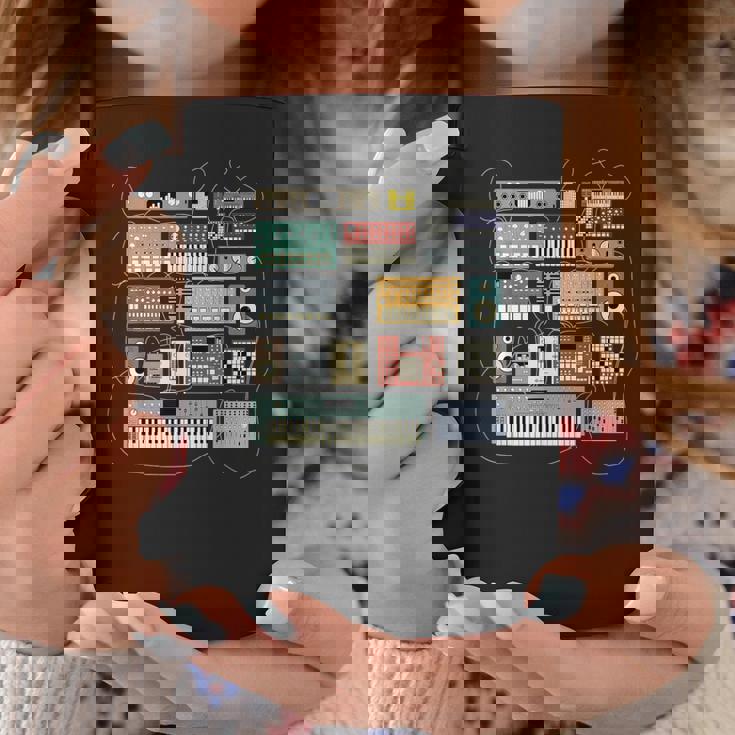シンセサイザー エレクトロニック・ミュージシャン と Dj コーヒーマグ 面白い贈り物