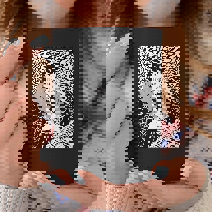 シンセサイザー テクノ 音楽 面白い サムライ シンセサイザー 長袖tシャツ コーヒーマグ 面白い贈り物