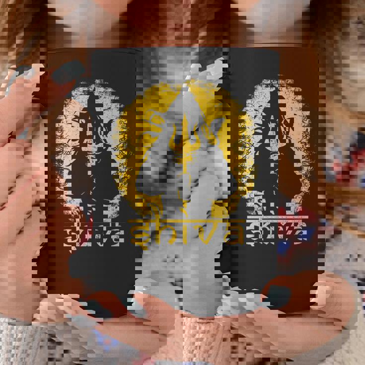 シヴァ 神聖なトライデントデザイン 男性用 ヒンズー教の神 シヴァ神 コーヒーマグ 面白い贈り物