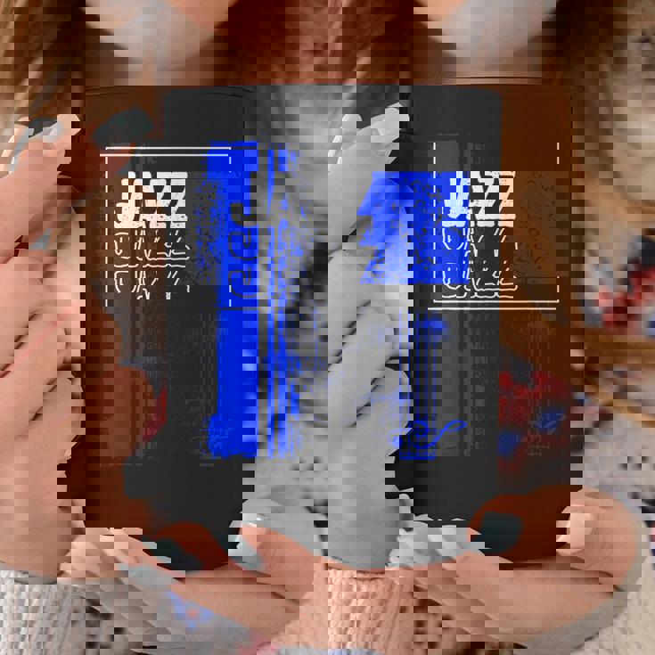 ジャズミュージシャンブルーシート ミュージックブルーノート コーヒーマグ 面白い贈り物