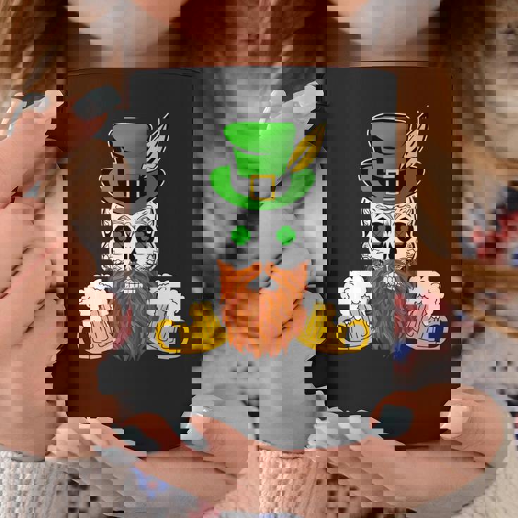 スカル 聖パトリックデー 洋服 ギフト 男性 女性 ビール 長袖tシャツ コーヒーマグ 面白い贈り物