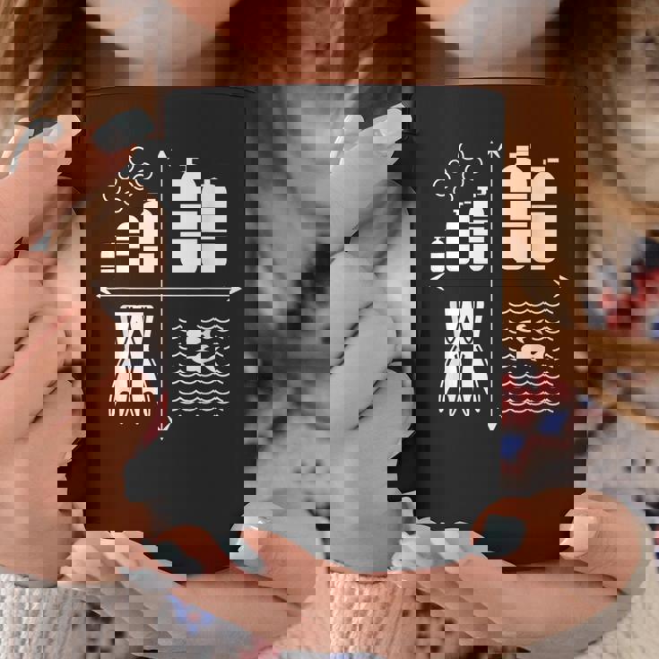 スキューバダイビングギア 水中ダイバー スキューバダイバー コーヒーマグ 面白い贈り物