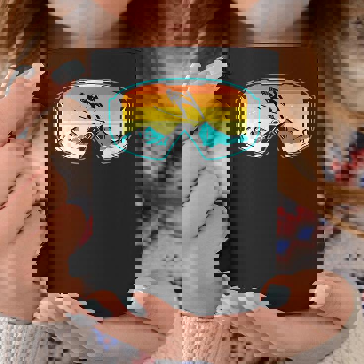 スキー 山 スキー ジャンプ コーヒーマグ 面白い贈り物