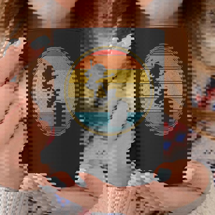 スケーター 女の子 ヴィンテージ レトロ スケートボード スケートボード キッズ コーヒーマグ 面白い贈り物