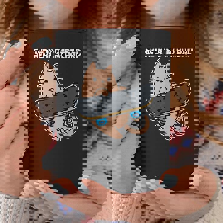 スケートボード猫sk8スケートボードで保存 コーヒーマグ 面白い贈り物