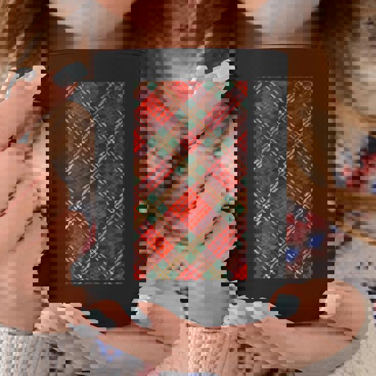 スコットランドのタータンチェック柄。 コーヒーマグ 面白い贈り物