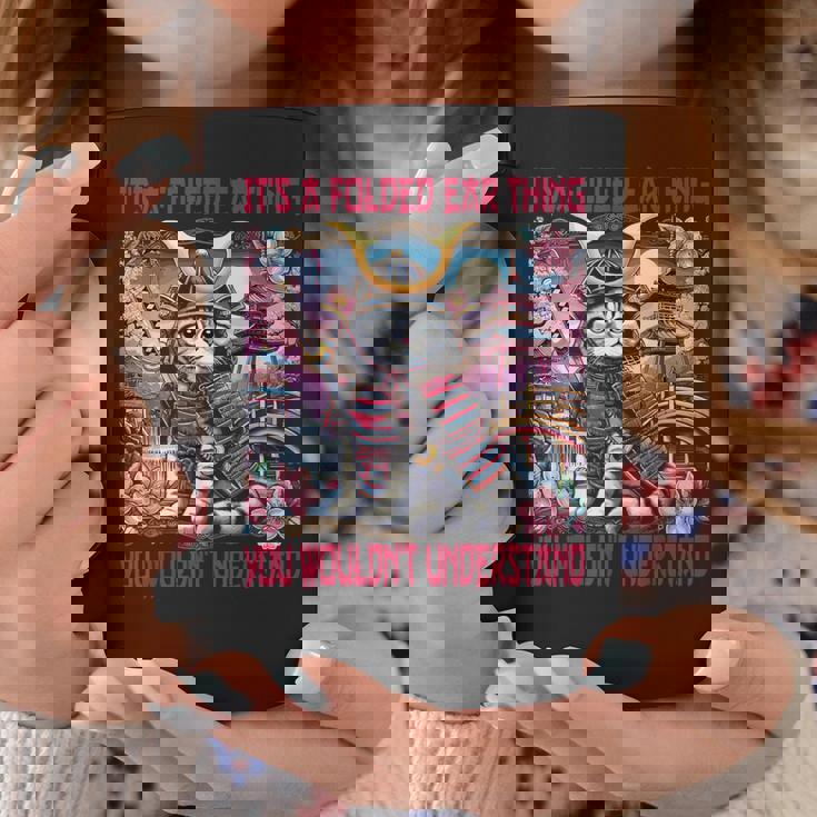 スコティッシュフォールド 耳 折れ 侍風景 コーヒーマグ 面白い贈り物