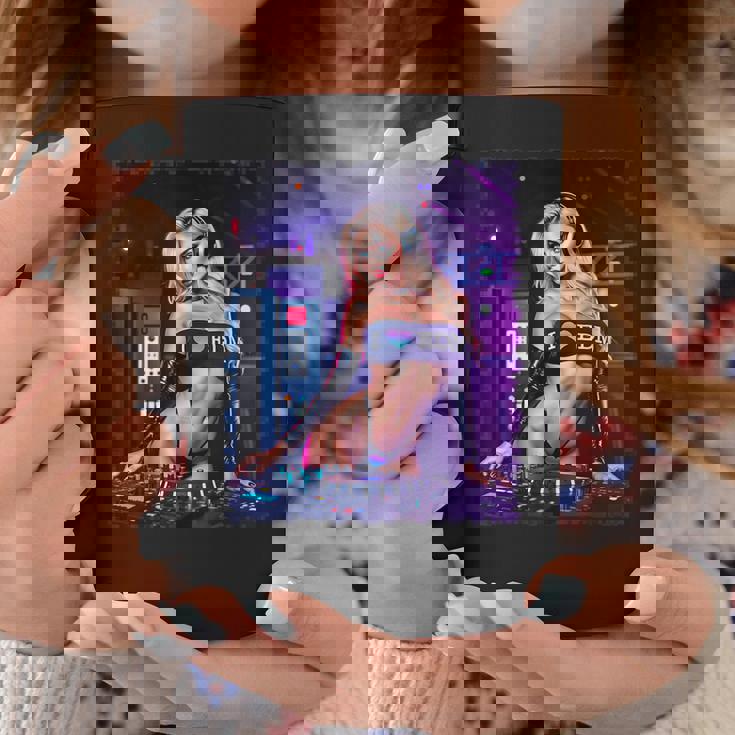 セクシーガールedmシャツメンズ–セクシーブロンドdjレイブ コーヒーマグ 面白い贈り物