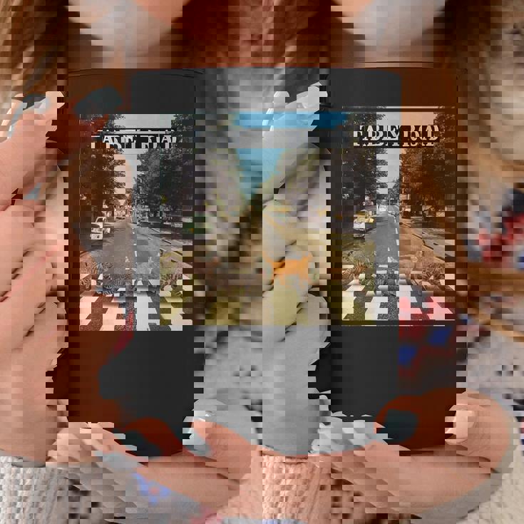 タビーロードクールタビーキャッツクロッシング コーヒーマグ 面白い贈り物