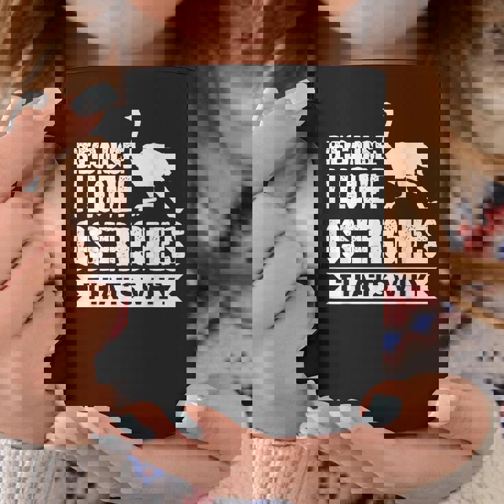 ダチョウが大好きだからだからダチョウ コーヒーマグ 面白い贈り物