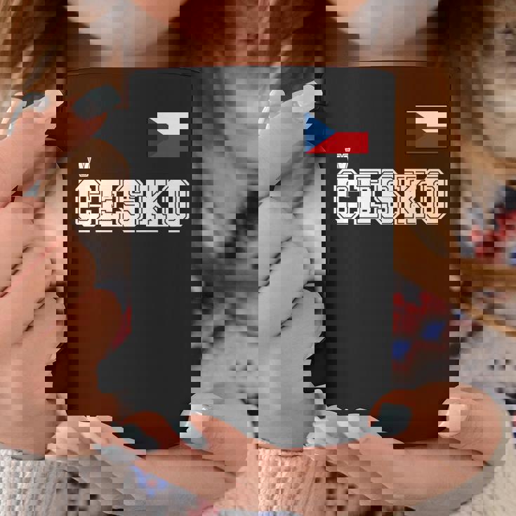 チェコ共和国 胸に Cesko 旗国旗 長袖tシャツ コーヒーマグ 面白い贈り物