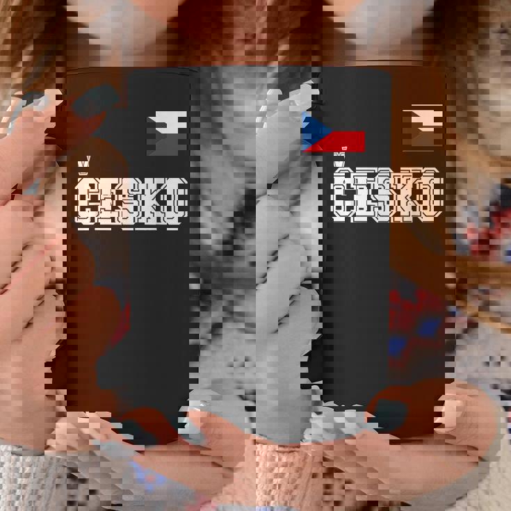 チェコ共和国 胸に Cesko 旗国旗 コーヒーマグ 面白い贈り物