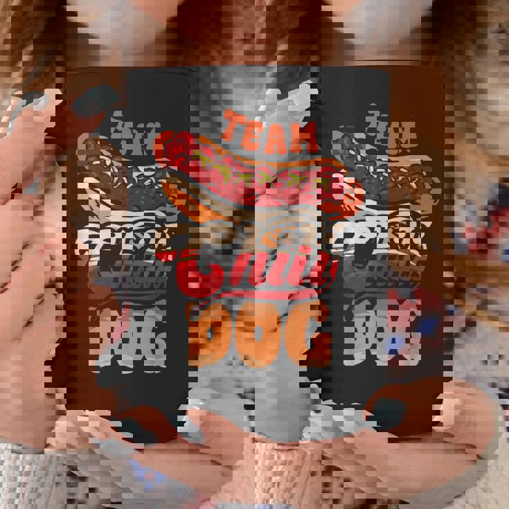 チーム・チリ・ドッグ 面白いチリコンカーン ホットドッグ好きのフードトラック コーヒーマグ 面白い贈り物