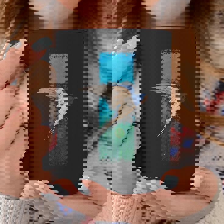 ツバメ鳥のグラフィック コーヒーマグ 面白い贈り物