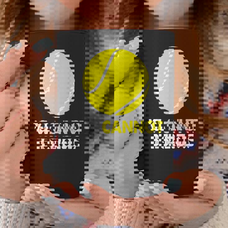 テニス ユーモア You Cannot Beerious ラケット スポーツ コーヒーマグ 面白い贈り物