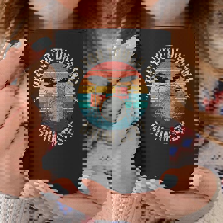 ディッド・ユー・タッチ・マイ・ドラム・セット・ファニー・ドラマー・パーカッション・ドラム コーヒーマグ 面白い贈り物