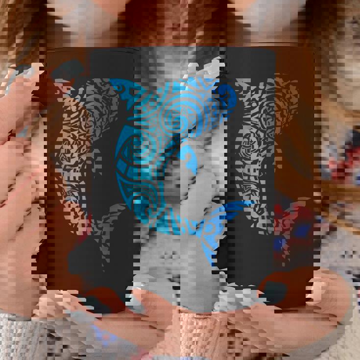 トライバルスタイル ハワイ マノ サメ 恋人 週間 ビーチギフト コーヒーマグ 面白い贈り物