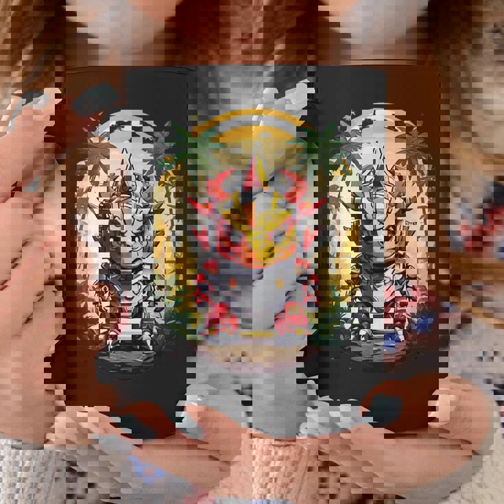 トリケラトプス恐竜ロボット トリケラトプスのマッチングデザイン コーヒーマグ 面白い贈り物