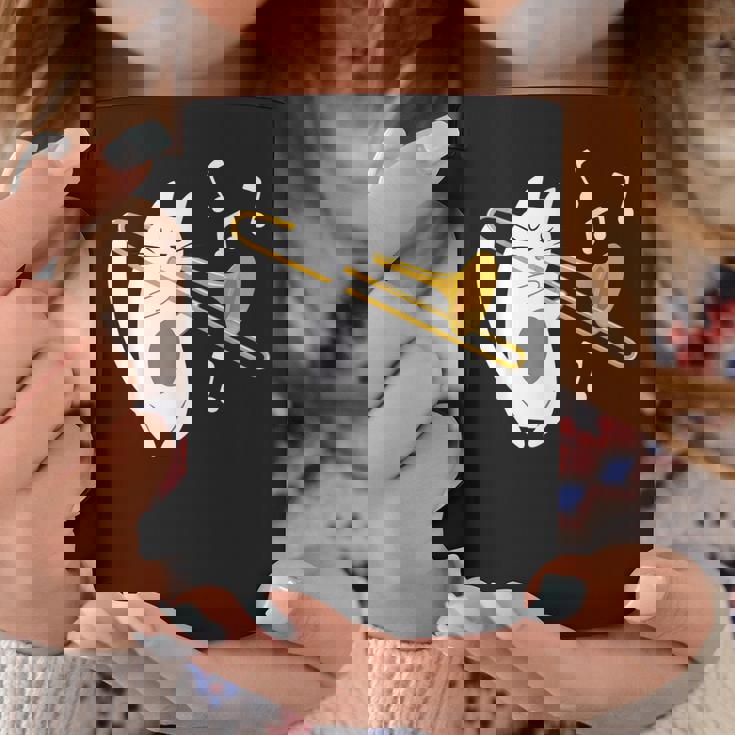 トロンボーン奏者 猫 トロンボーン奏者 音楽好き コーヒーマグ 面白い贈り物