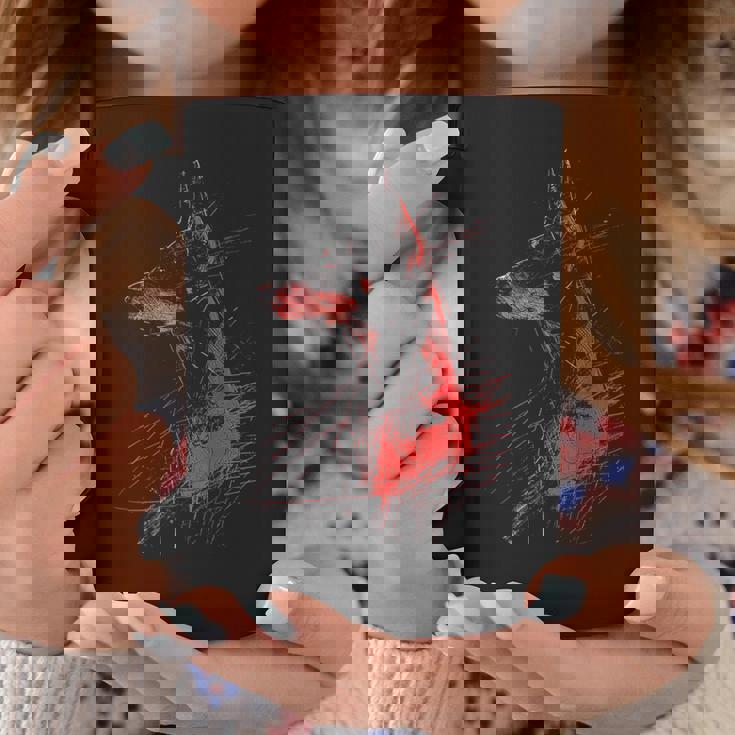 ドーベルマン グラフィック ペット アートワーク 犬 ドーベルマン コーヒーマグ 面白い贈り物