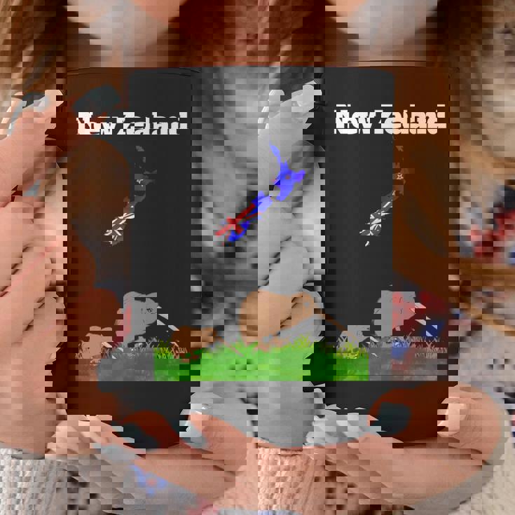 ニュージーランドのお土産キウイバードウォッチングニュージーランド地図 長袖tシャツ コーヒーマグ 面白い贈り物