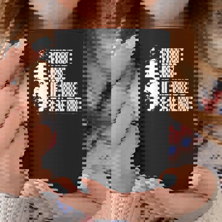 ニーチェの名言 音楽のない人生は間違いだろう 長袖tシャツ コーヒーマグ 面白い贈り物