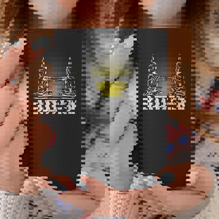 メンズ バディフィストバンプバディズム仏教フレンズハッピーブッダ コーヒーマグ 面白い贈り物